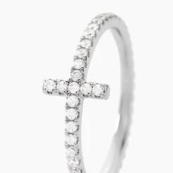 Bague Biche Argent Blanc Oxyde De Zirconium