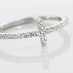 Bague Biche Argent Blanc Oxyde De Zirconium