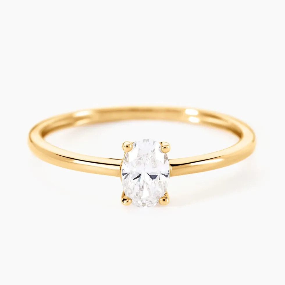 Bague Borje Or Jaune Oxyde De Zirconium