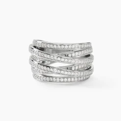 Bague Caledonia Argent Blanc Oxyde De Zirconium
