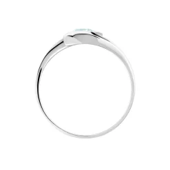 Bague Camilia Or Blanc Topaze