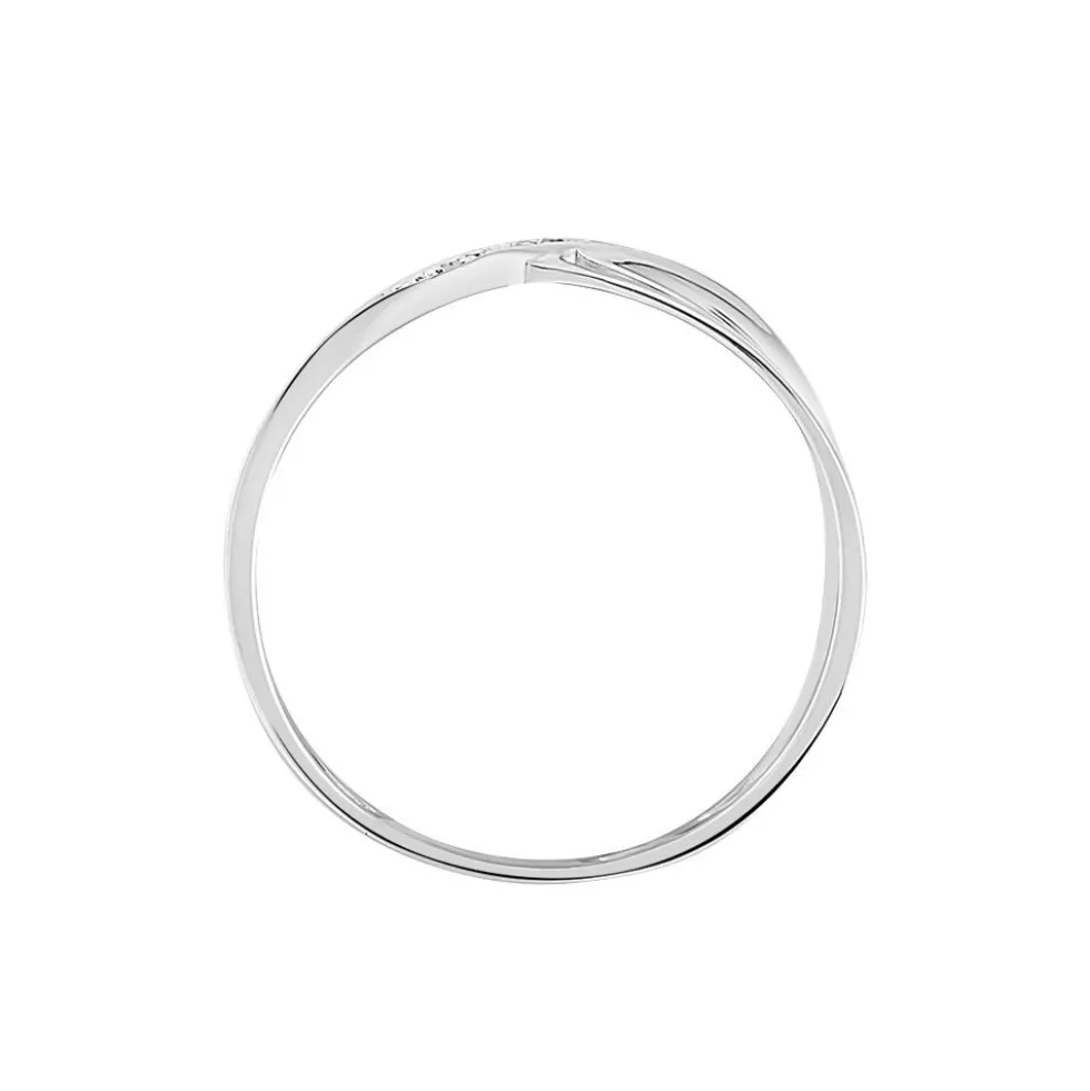 Bague Camomille Or Blanc Diamant
