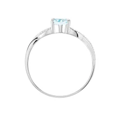Bague Candice Or Blanc Topaze