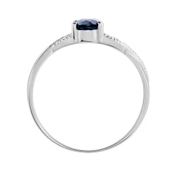 Bague Candice Or Blanc Topaze
