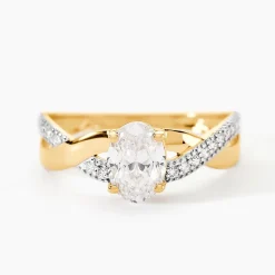 Bague Candice Or Jaune Oxyde De Zirconium