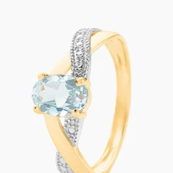 Bague Candice Or Jaune Topaze