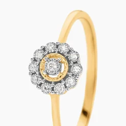 Bague Charletta Or Jaune Diamant