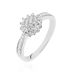 Bague Chou Or Blanc Diamant