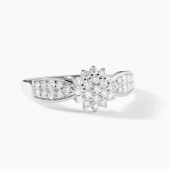 Bague Chouvia Platine Blanc Diamant Synthétique