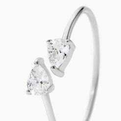Bague Cinzia Argent Blanc Oxyde De Zirconium