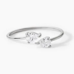 Bague Cinzia Argent Blanc Oxyde De Zirconium