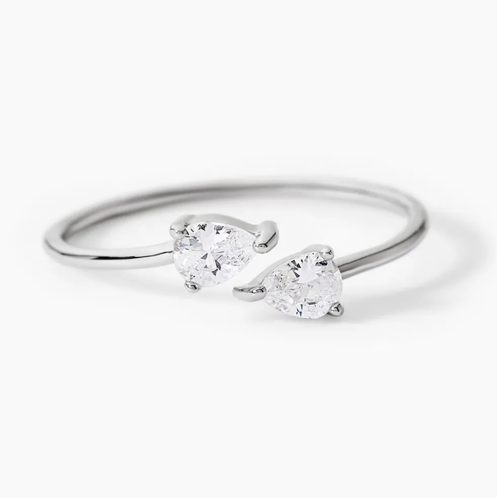 Bague Cinzia Argent Blanc Oxyde De Zirconium