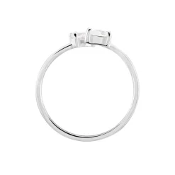 Bague Cinzia Argent Blanc Oxyde De Zirconium