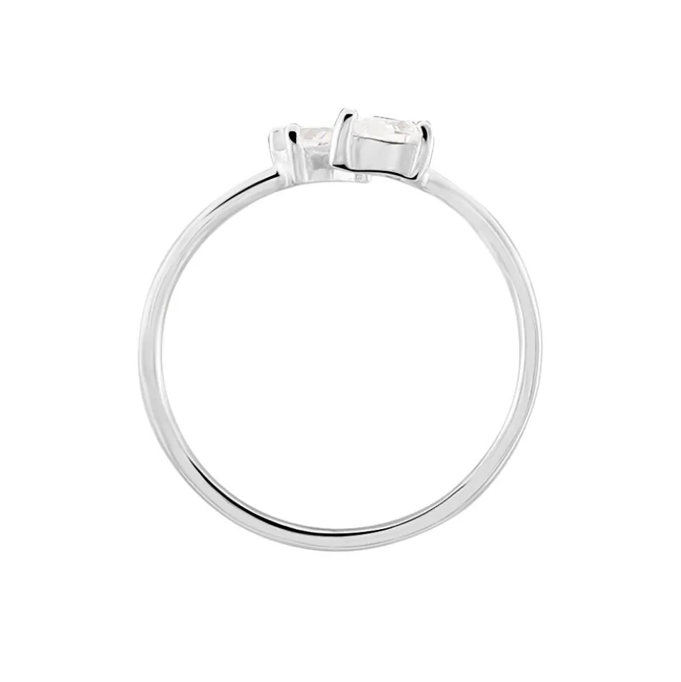 Bague Cinzia Argent Blanc Oxyde De Zirconium
