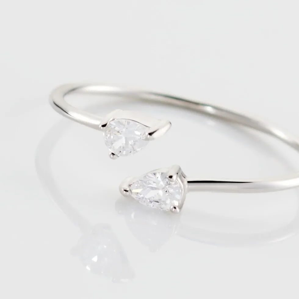 Bague Cinzia Argent Blanc Oxyde De Zirconium