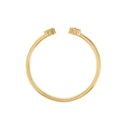 Bague éclat Perlé Plaqué Or Oxyde De Zirconium