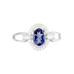 Bague Dally Or Blanc Oxyde De Zirconium Iolite