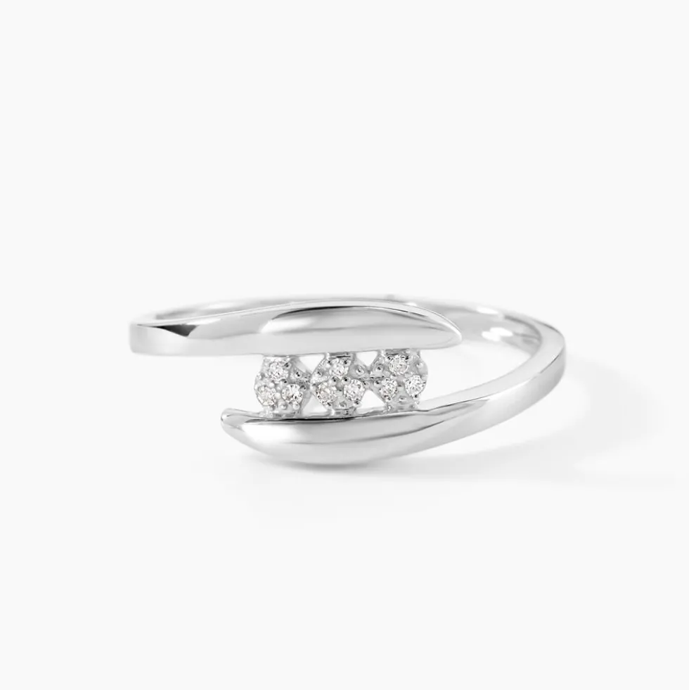 Bague Delphine Or Blanc Diamant