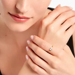 Bague Diandra Plaqué Or Jaune Oxyde De Zirconium