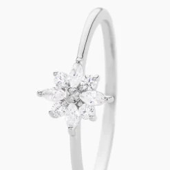 Bague Eclat Argent Blanc Oxyde De Zirconium