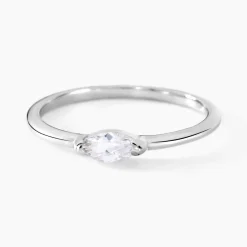 Bague Eclat D'Aurore Argent Blanc Oxyde De Zirconium