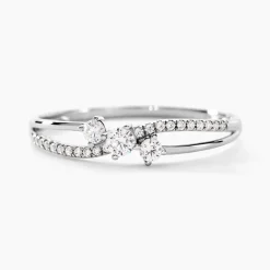 Bague Edwige Or Blanc Oxyde De Zirconium
