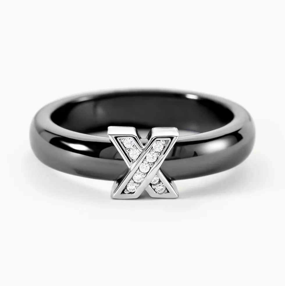Bague Edwin Argent Blanc Oxyde De Zirconium