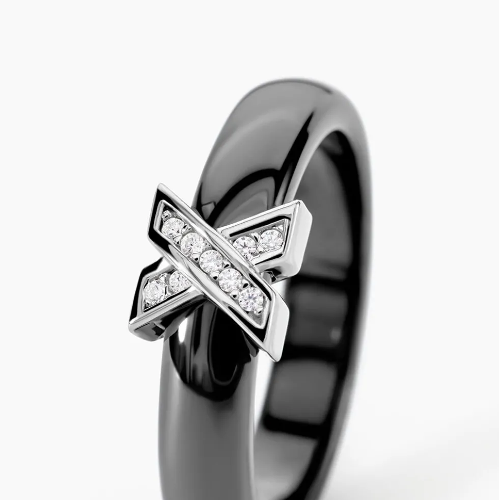 Bague Edwin Argent Blanc Oxyde De Zirconium