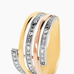 Bague Eleonore Or Tricolore Diamant