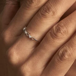Bague Elonie Argent Blanc Oxyde De Zirconium