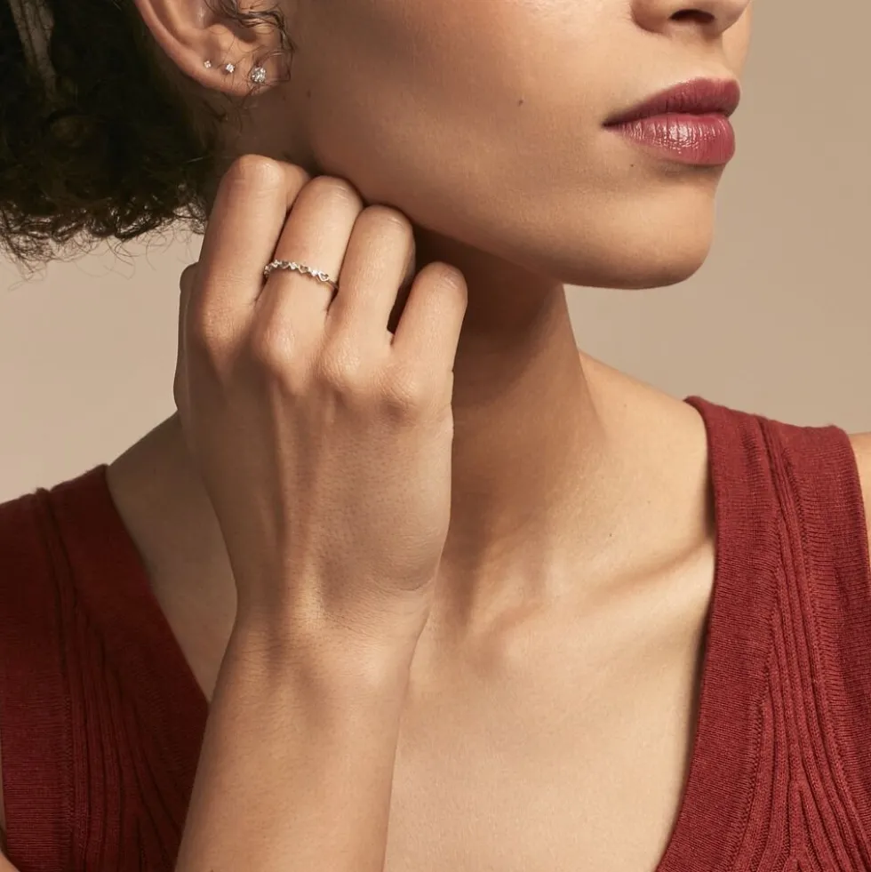Bague Elonie Argent Blanc Oxyde De Zirconium