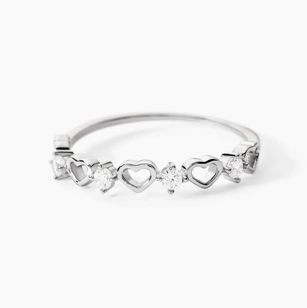 Bague Elonie Argent Blanc Oxyde De Zirconium