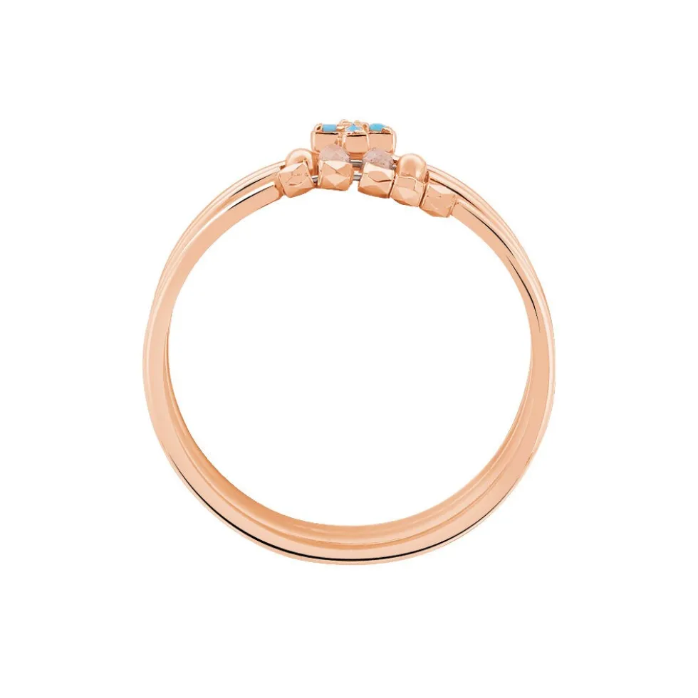 Bague Enia Argent Rose Oxyde De Zirconium