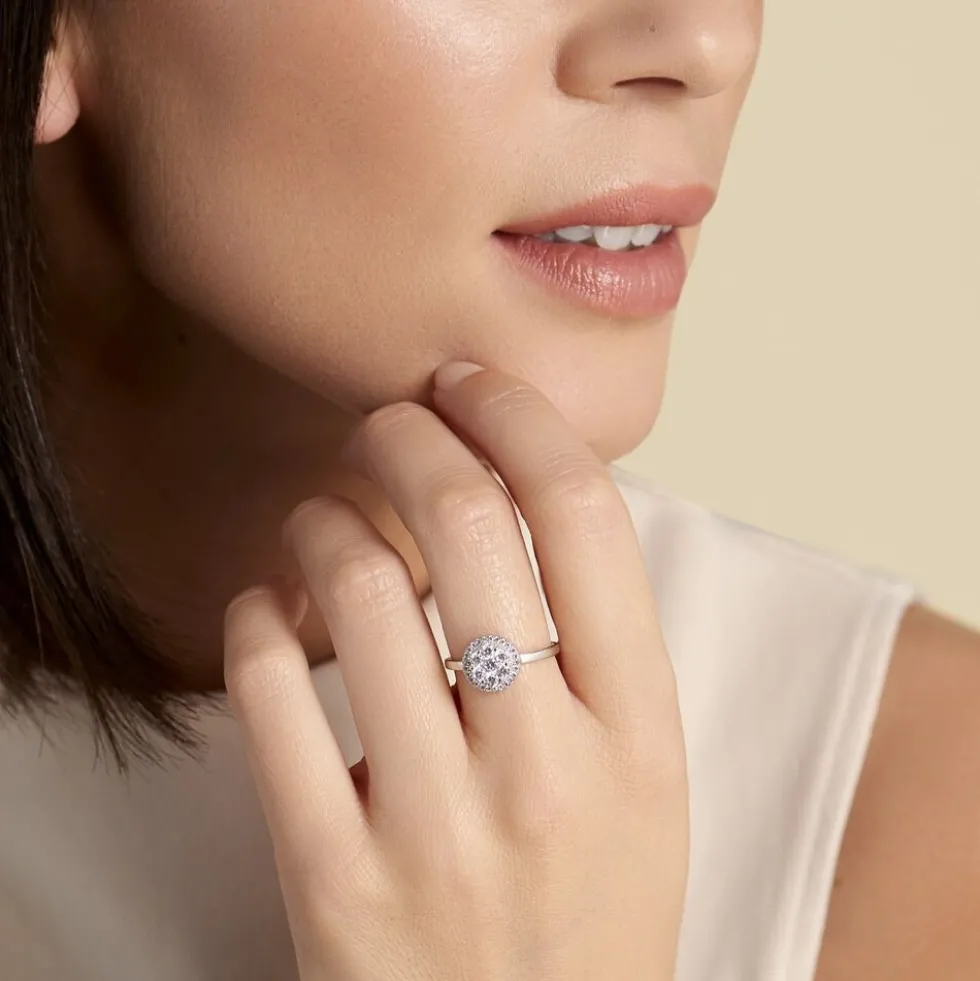 Bague Eryne Argent Blanc Oxyde De Zirconium