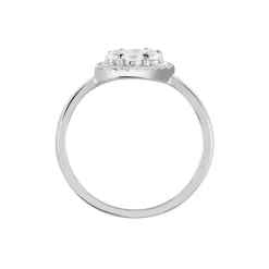 Bague Eryne Argent Blanc Oxyde De Zirconium