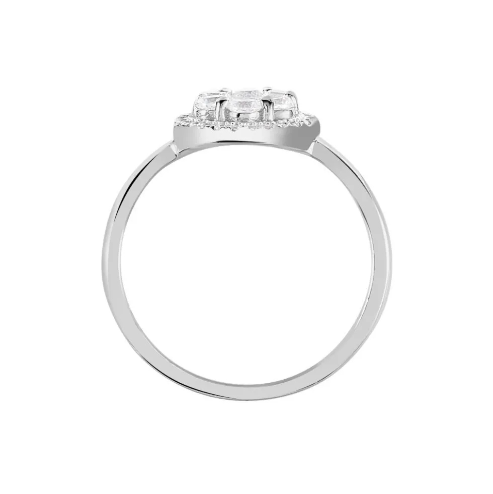 Bague Eryne Argent Blanc Oxyde De Zirconium