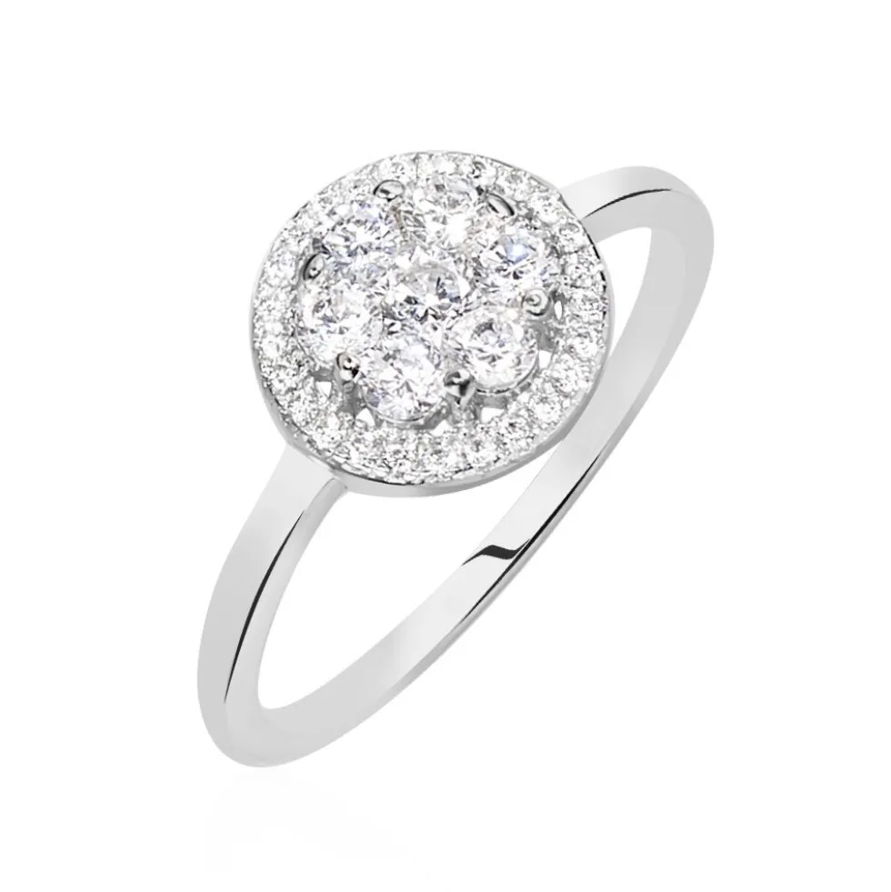 Bague Eryne Argent Blanc Oxyde De Zirconium