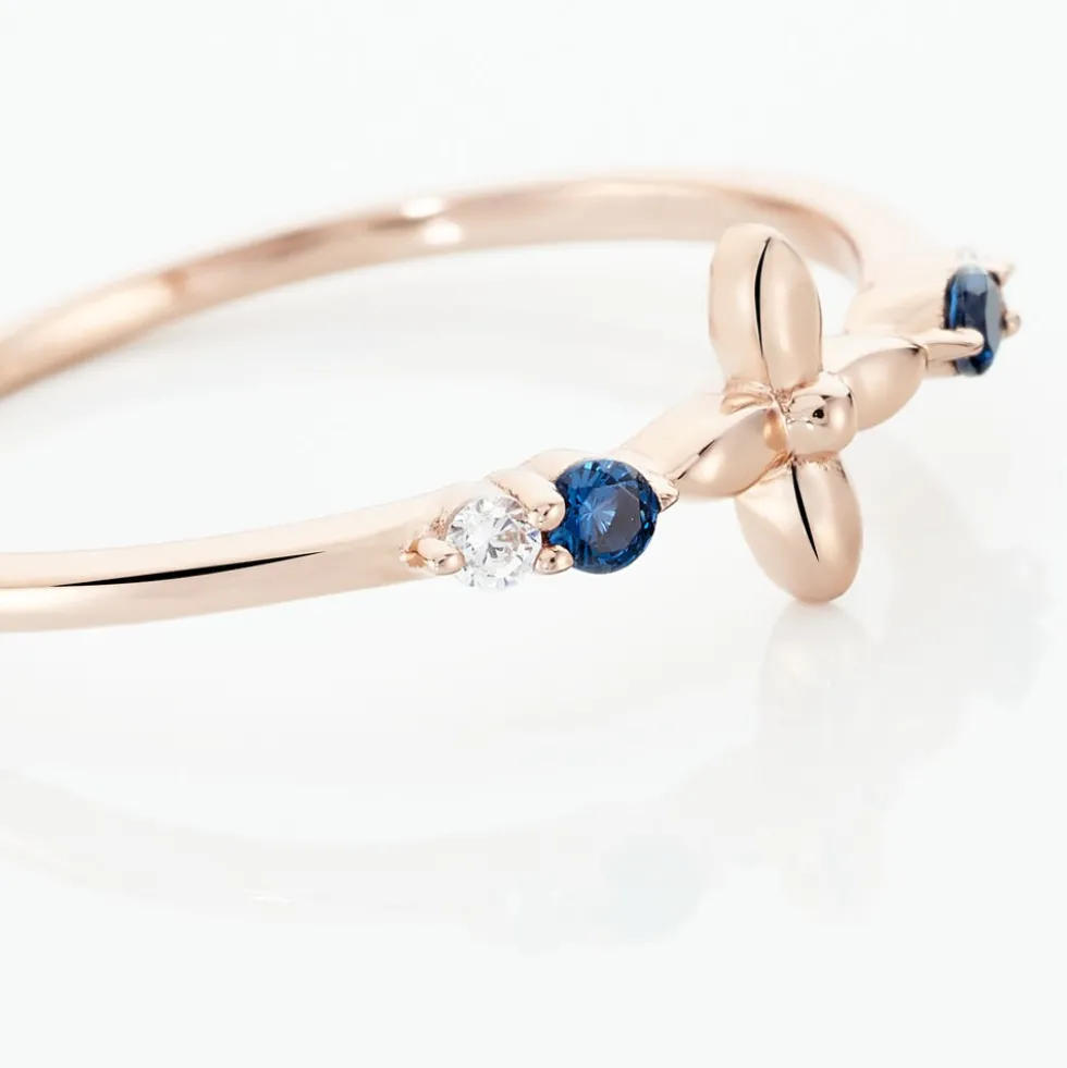 Bague Esia Argent Rose Oxyde De Zirconium