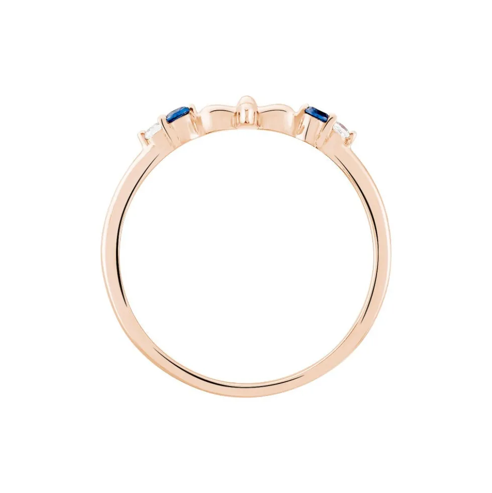 Bague Esia Argent Rose Oxyde De Zirconium