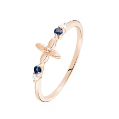 Bague Esia Argent Rose Oxyde De Zirconium