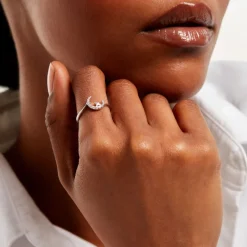 Bague Estrella Argent Blanc Oxyde De Zirconium