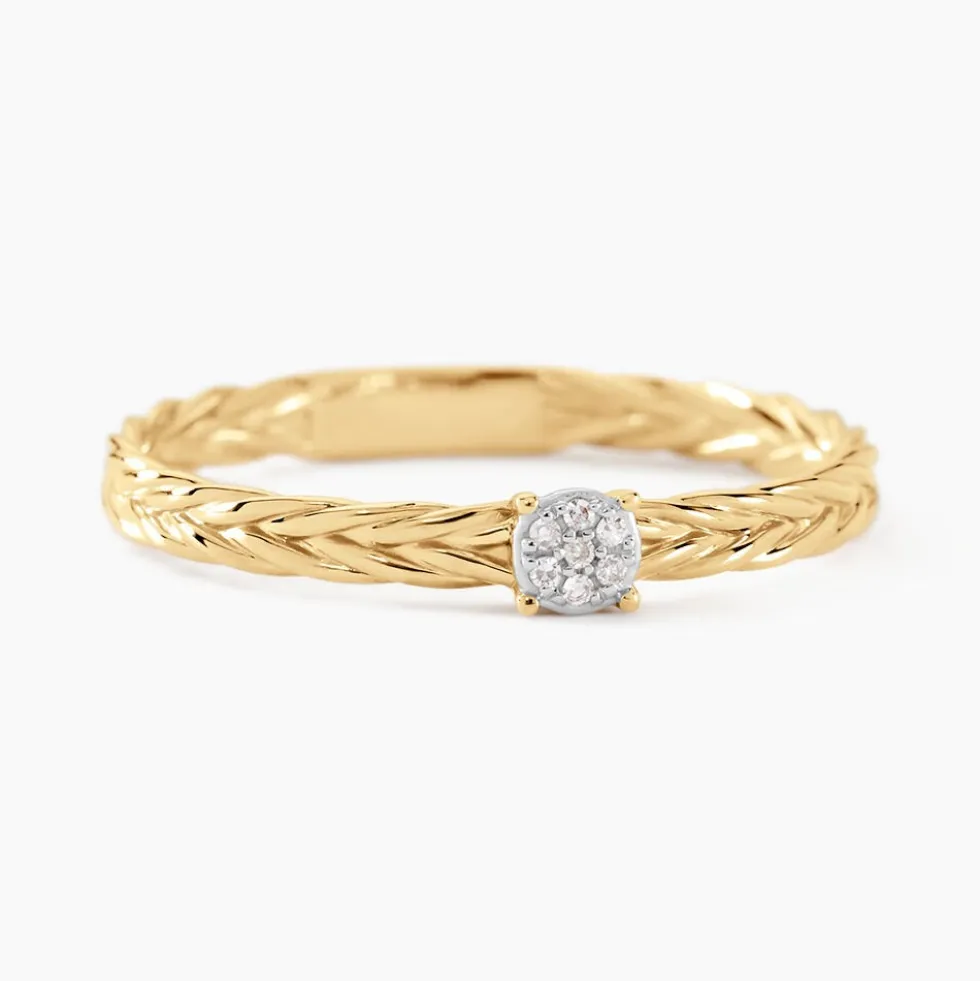 Bague Euthymius Or Jaune Diamant