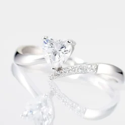 Bague Eva Or Blanc Oxyde De Zirconium