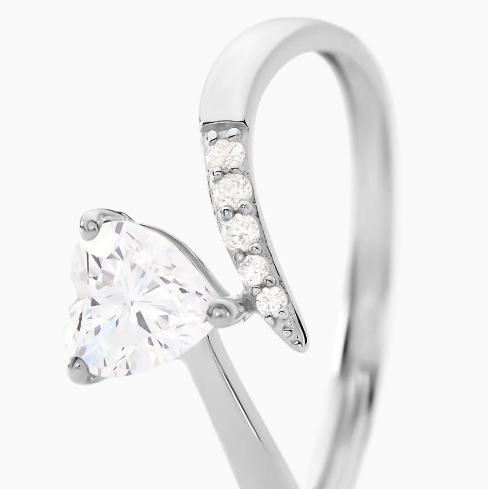 Bague Eva Or Blanc Oxyde De Zirconium