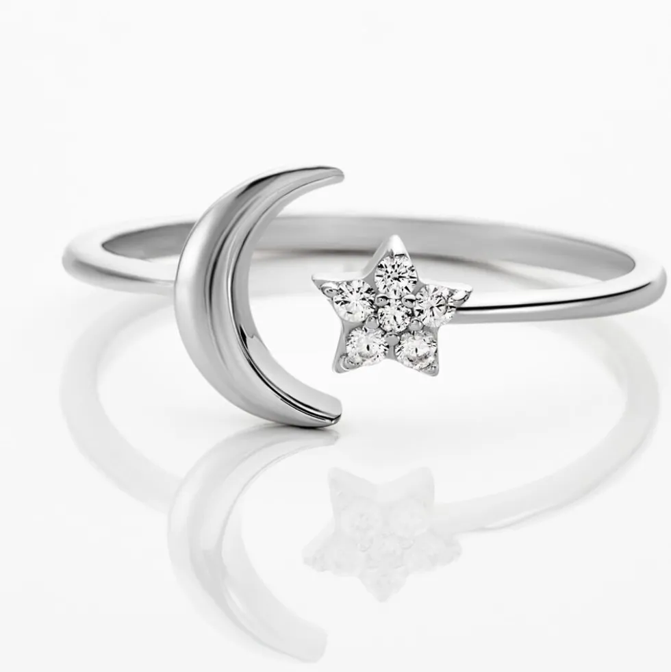 Bague Feeria Argent Blanc Oxyde De Zirconium