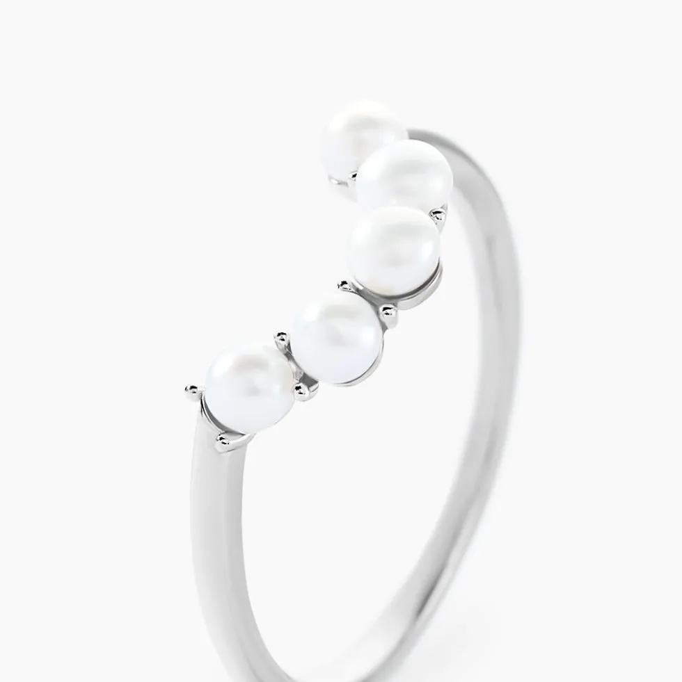 Bague Felisia Argent Blanc Perle De Culture