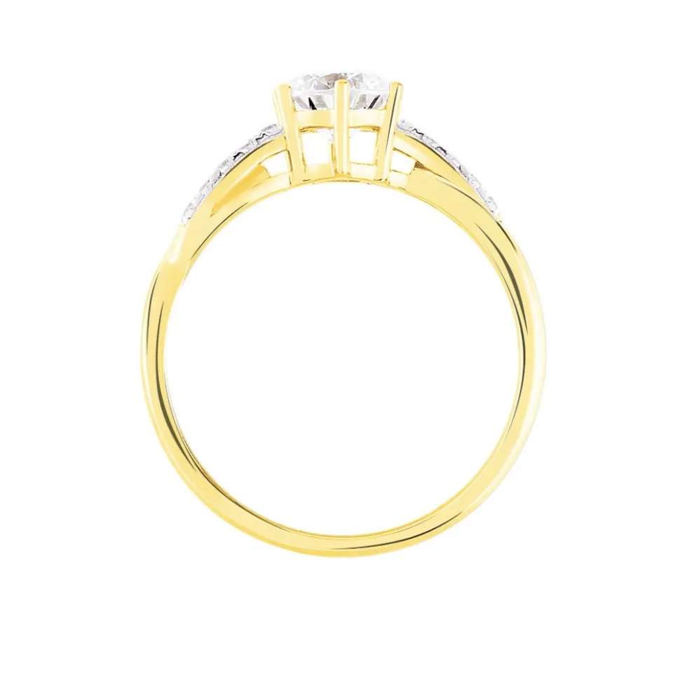 Bague Filipa Or Bicolore Oxyde De Zirconium