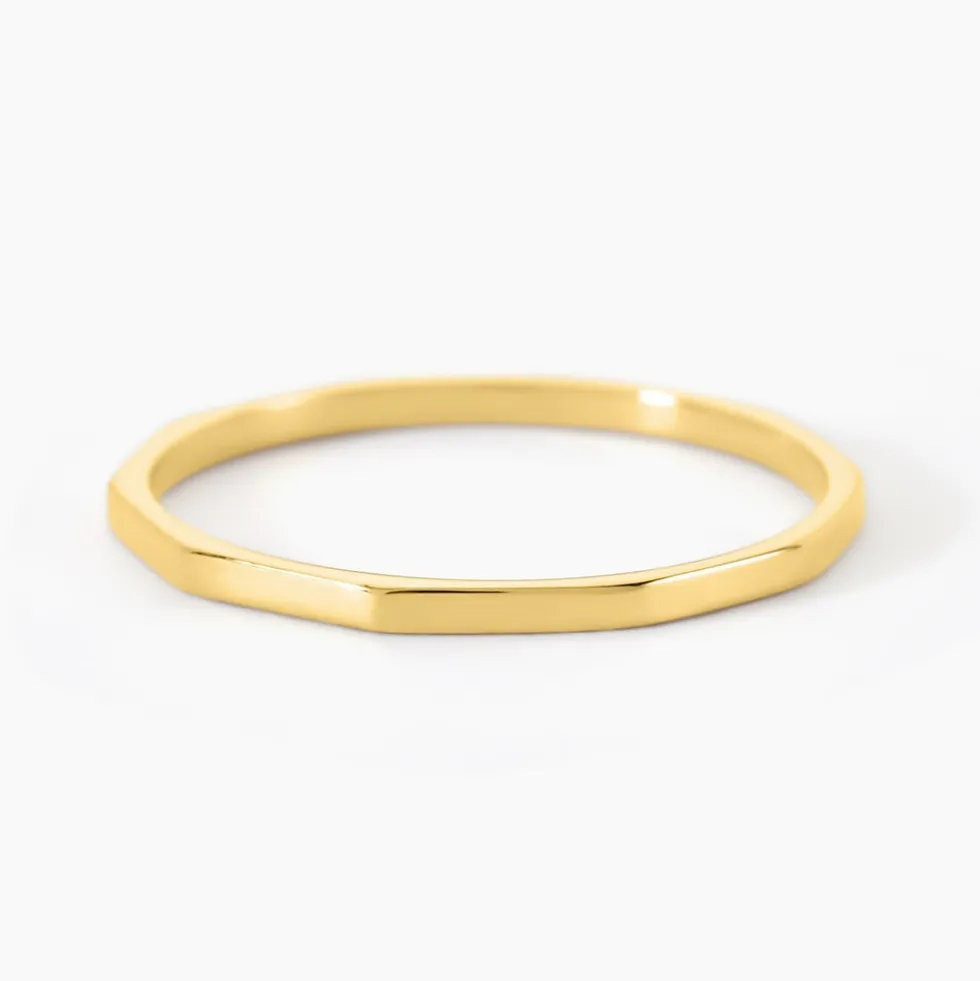 Bague Fino Acier Jaune