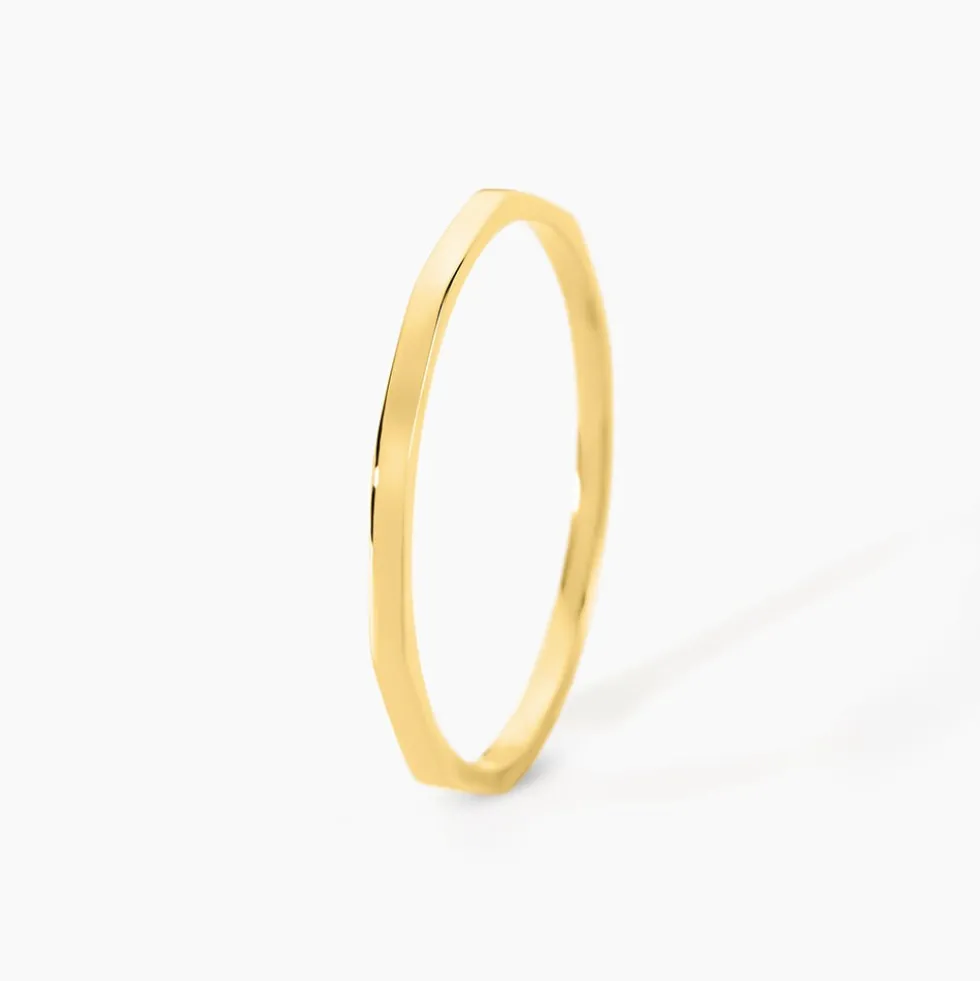 Bague Fino Acier Jaune