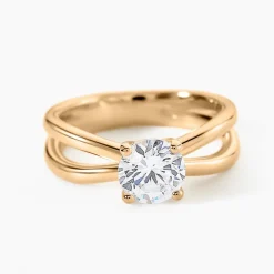Bague Gen Plaqué Or Oxyde De Zirconium
